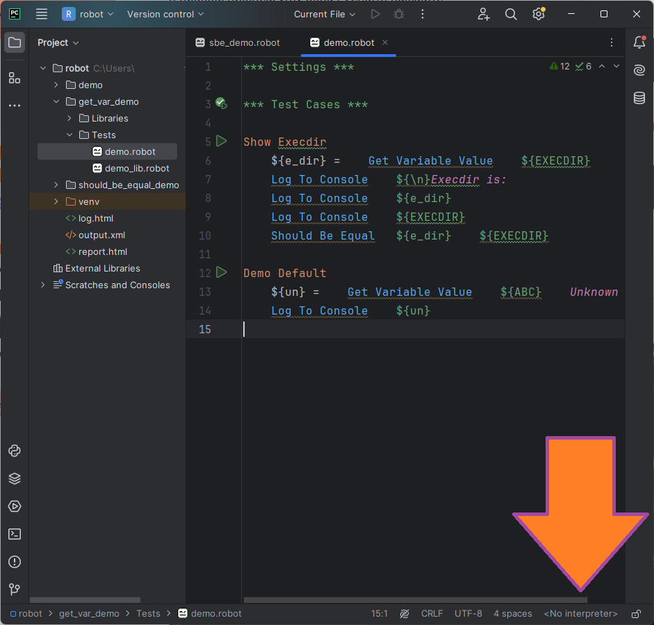 Настройка интерпретатора Python для Robot Framework Поддержка Robot Framework в PyCharm изображение с сайта www.testsetup.ru изображение с сайта www.testsetup.ru