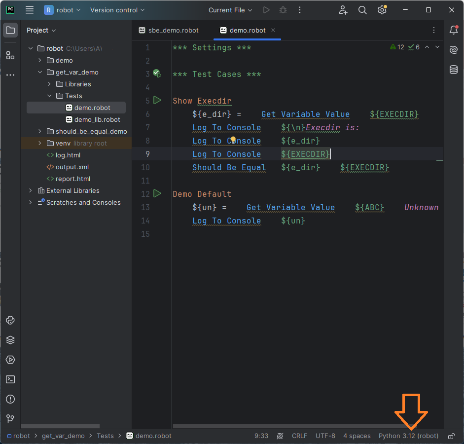 Настройка интерпретатора Python для Robot Framework Поддержка Robot Framework в PyCharm изображение с сайта www.testsetup.ru изображение с сайта www.testsetup.ru