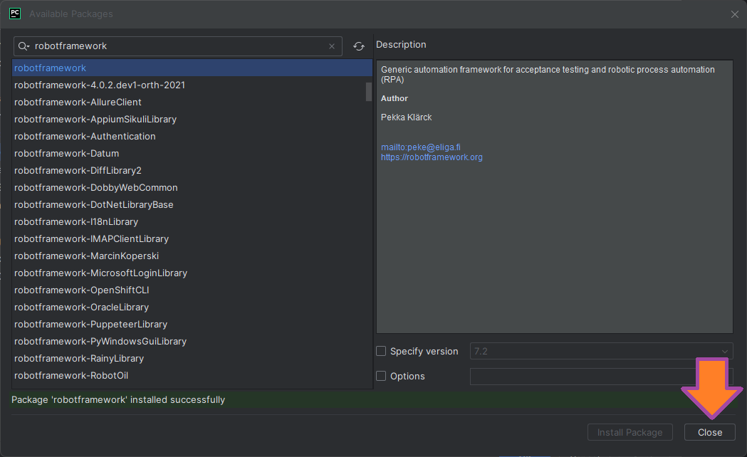 Установка Robot Поддержка Robot Framework в PyCharm изображение с сайта www.testsetup.ru изображение с сайта www.testsetup.ru